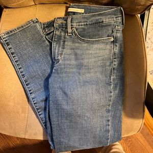 Levi high rise shaping skinny jeans